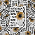 Nothin kills you more than your own mind