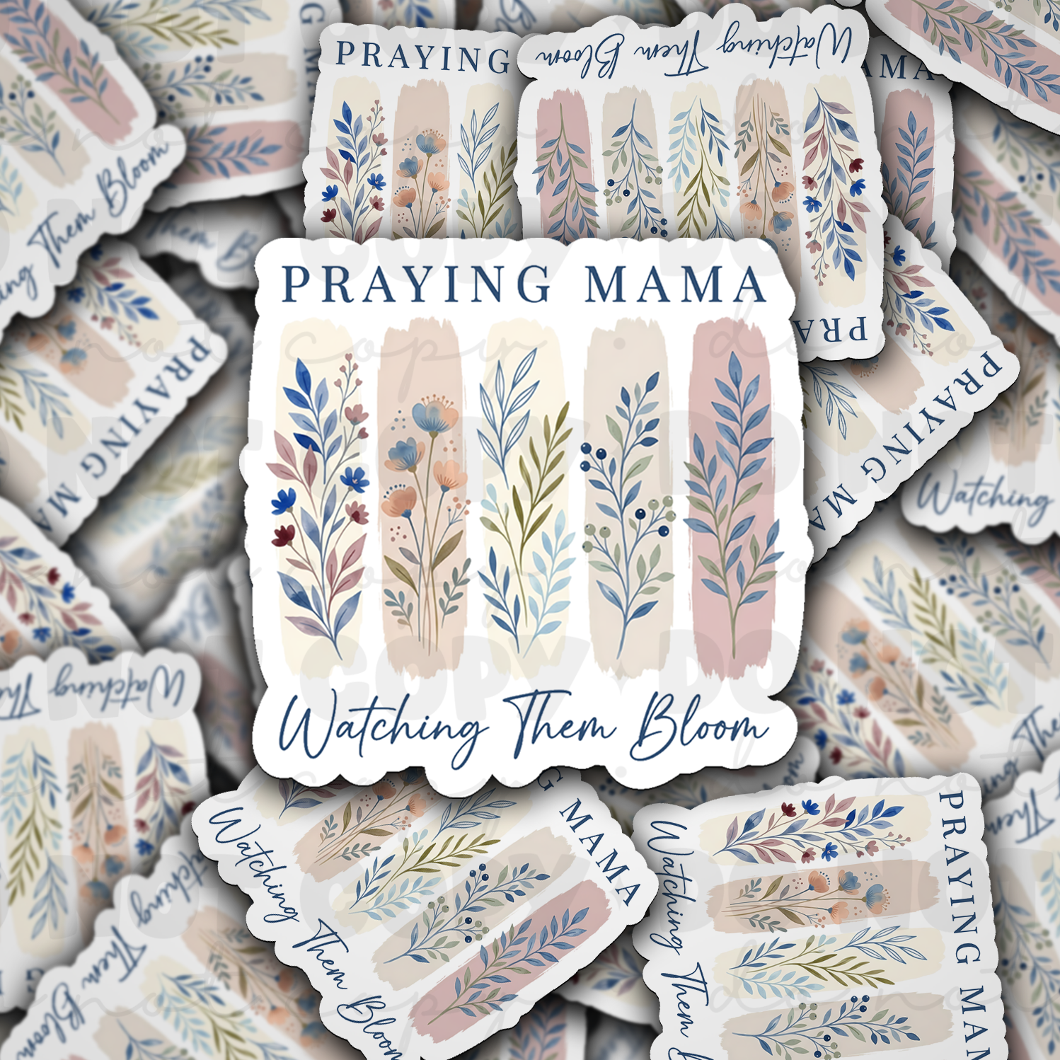 Praying Mama watching them bloom
