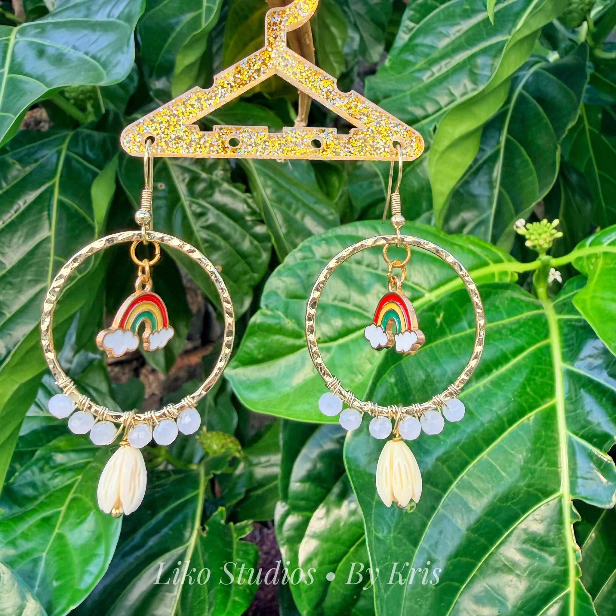 Anuenue Pikake Hoops