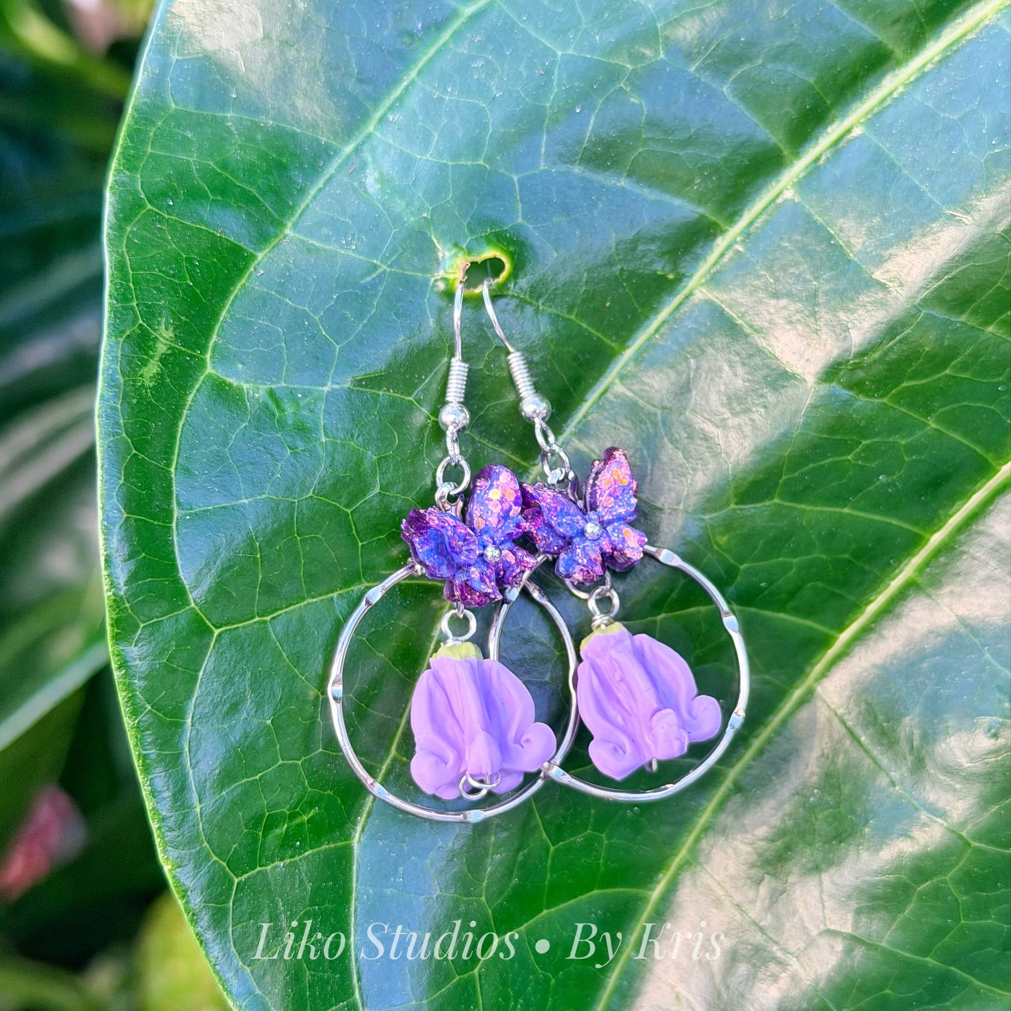 Lilac Crown Flower Hoop
