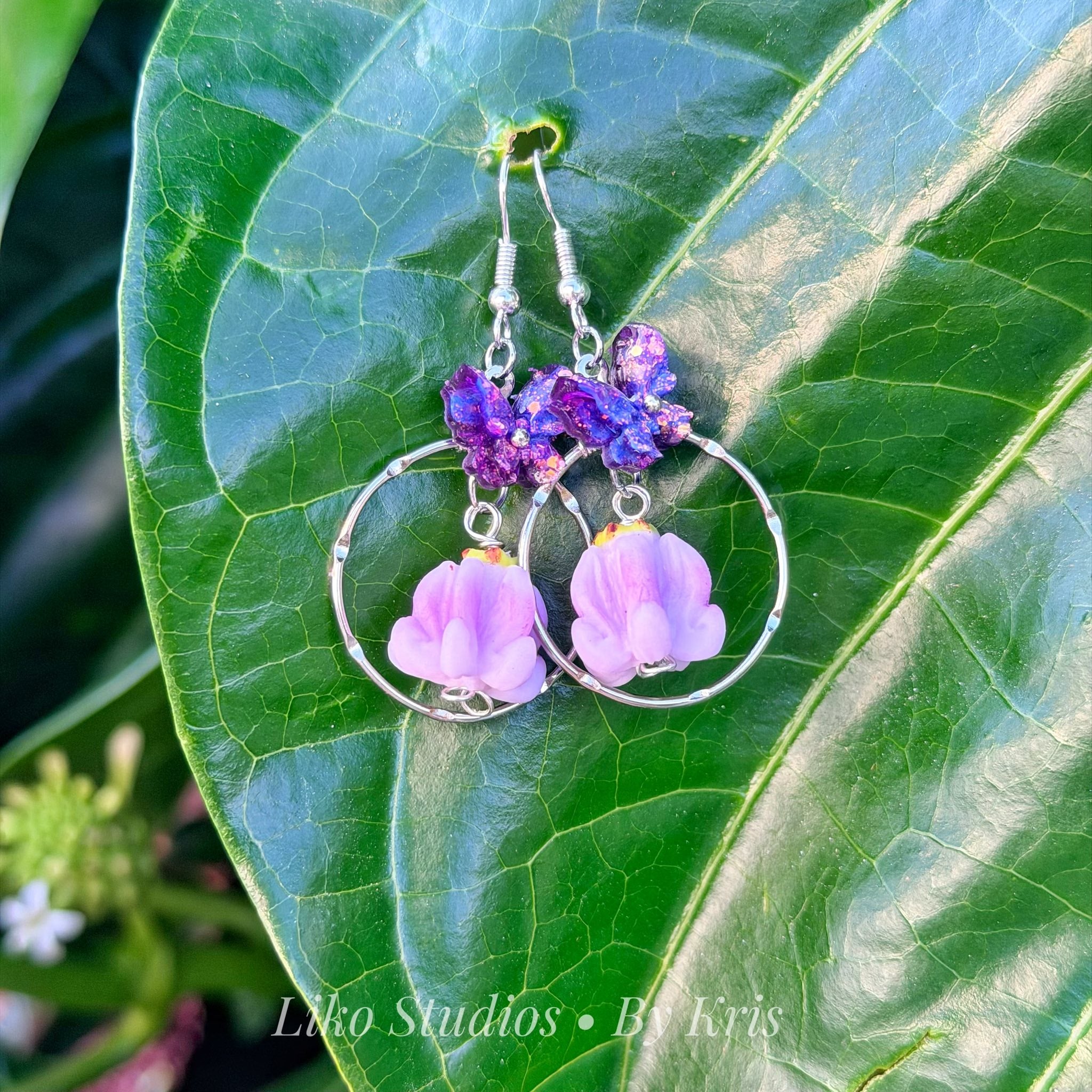 Lilac Crown Flower Hoop