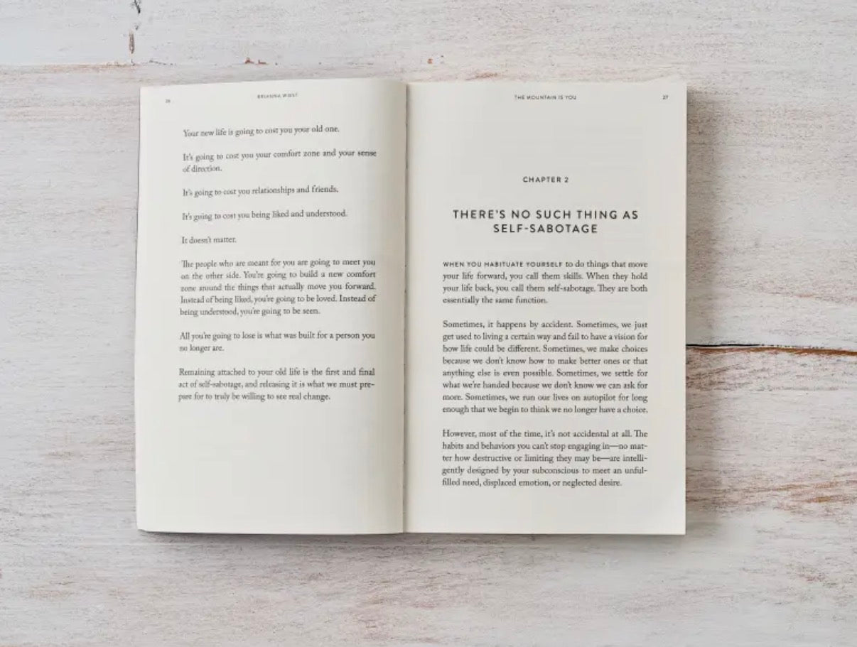 The Mountain Is You • Self Love Book