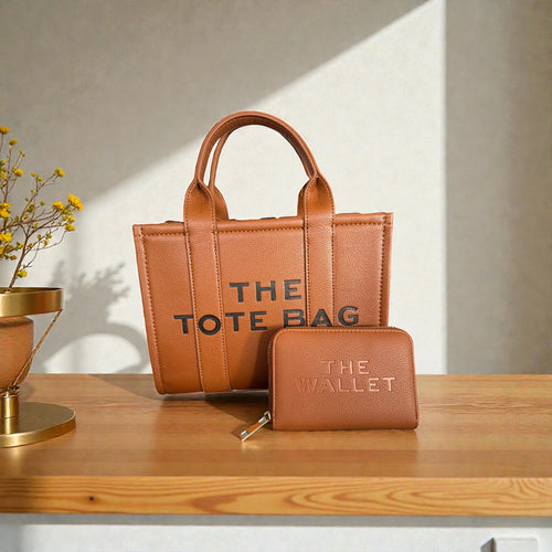 Classic Everyday Tote & Wallet Duo