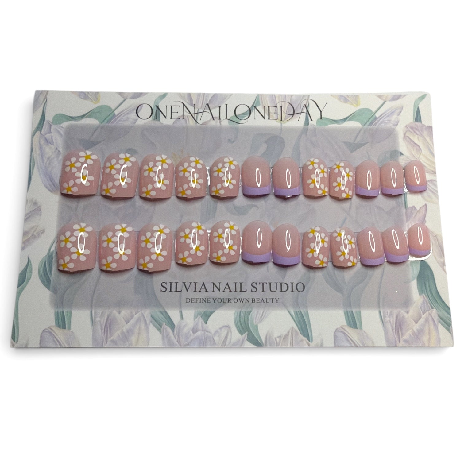 Lilac Fields Press On Nail Kit (Short)