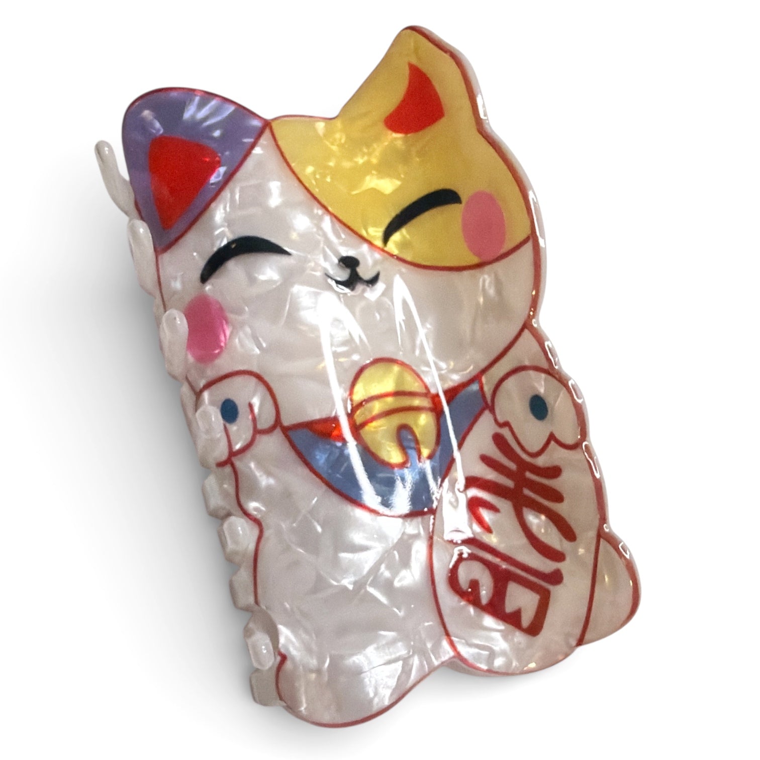 Maneki Neko Lucky Cat Hairclip