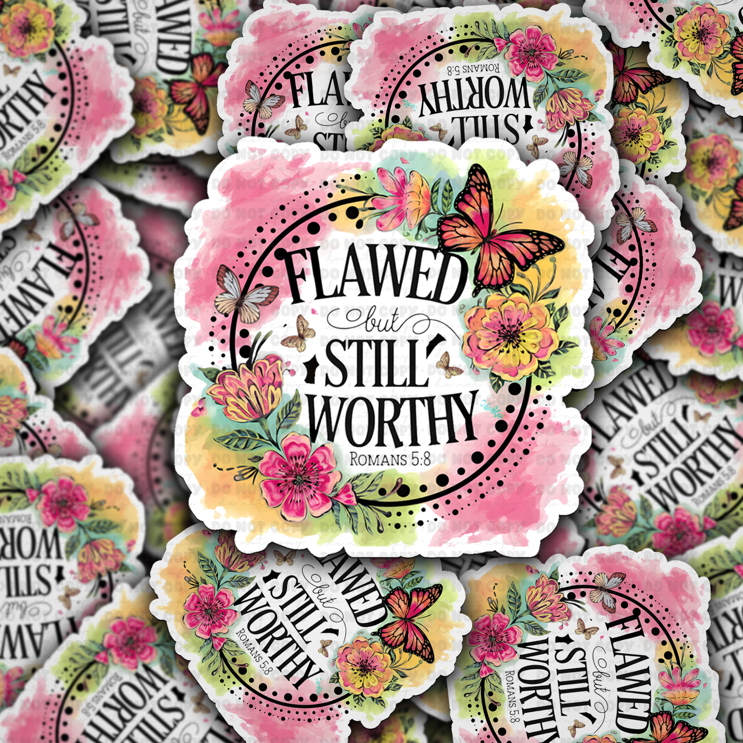Flawed but still worthy with butterfly